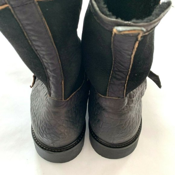 ROSS AND SNOW Federico Rugged Leather Combat Boots main image 9